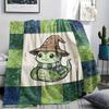 1 Manta de Franela con Estampado de Dibujos Animados, Alta Calidad, Cómoda para Todas las Estaciones, Decoración del Hogar, Calidez y Confort, Perfecta para Regalo de Navidad o Cumpleaños