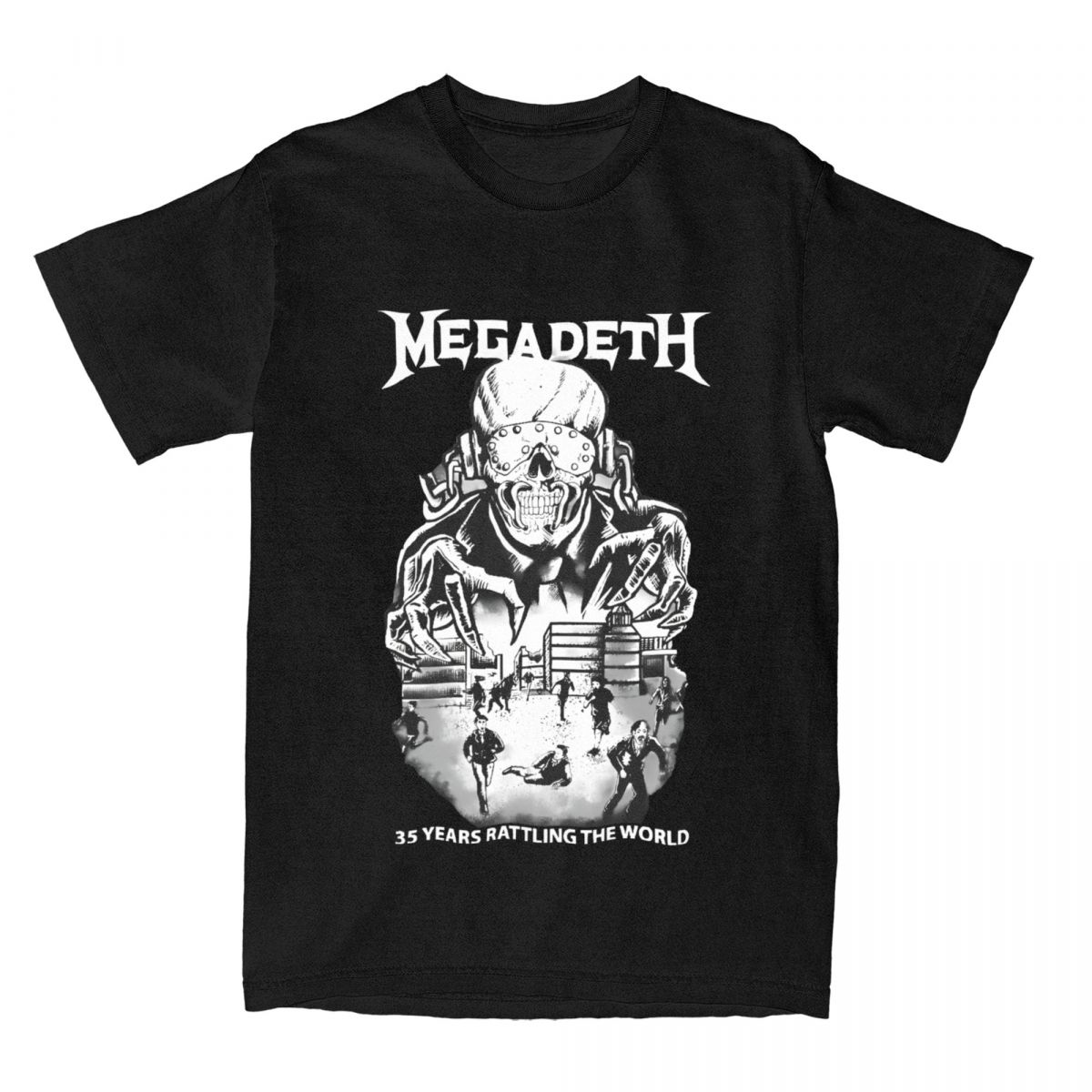 

Vintage TShirt Metal Rock Band 100 Cotton TShirts Megadeths Graphic Print Trending Tee Shirt for Men Summer Short Sleeve Tees 4XL