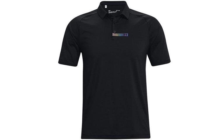 Under Armour RUSH Polo Shirt Men s Black 1366253-001 XXL