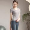 Pilates Fashion V-neck with Chest Pad Waist Fitness Suit