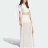 Adidas Originals Premium Flowy Maxi Skirt With Built-In Shorts Semi-Transparent Side Slit Sports Casual Long Skirt Women Skirts Han-Jade-White IN4278