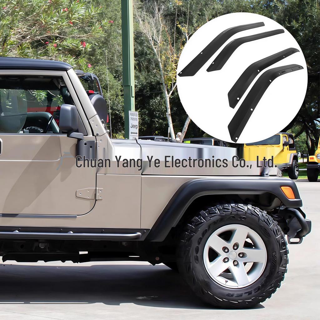 Enhanced Fender Flares & Mud Flaps for 07-17 Jeep Wrangler JK