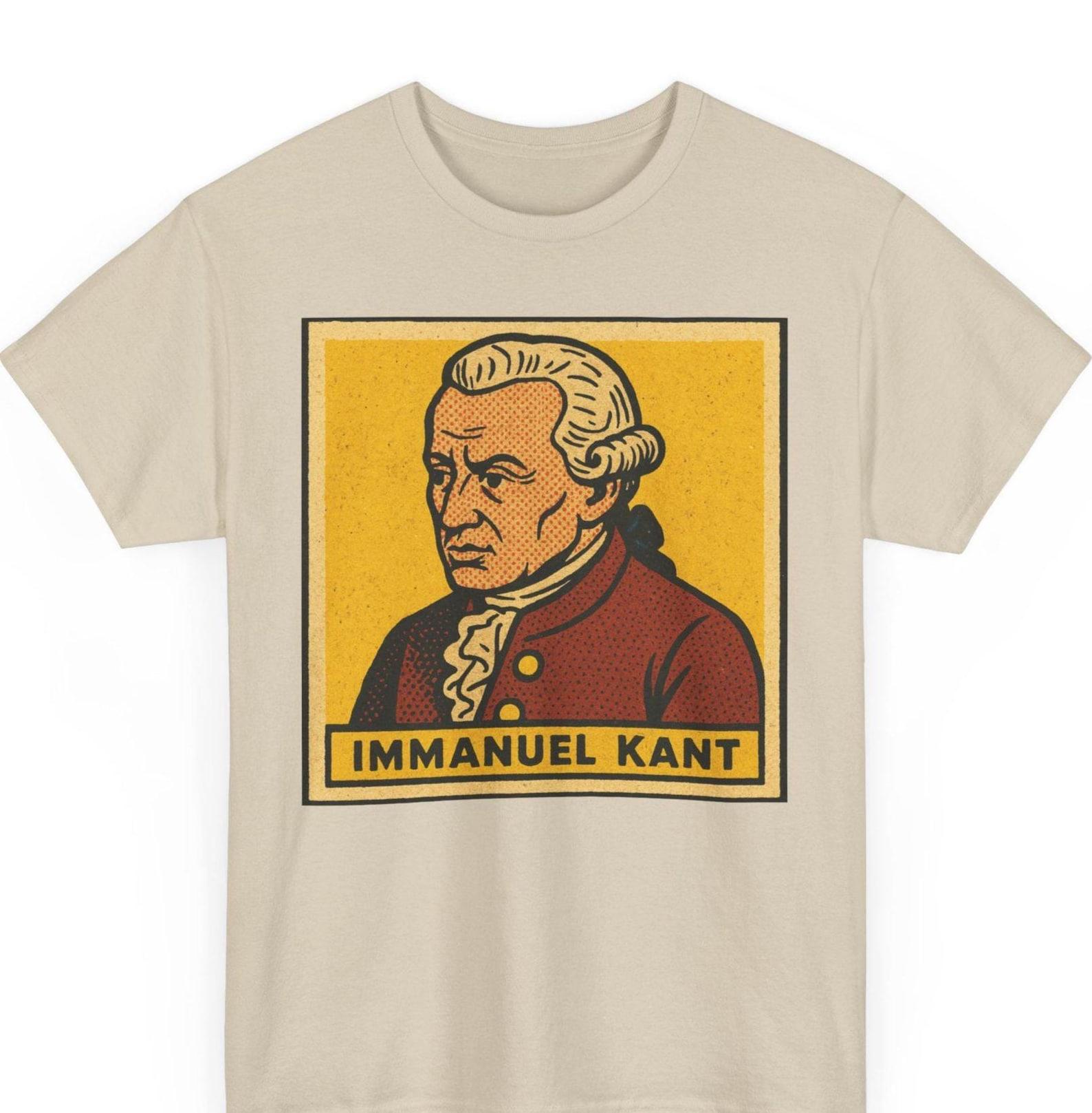 Immanuel Kant Comic T-Shirt: Retro German Philosopher Graphic Tee M