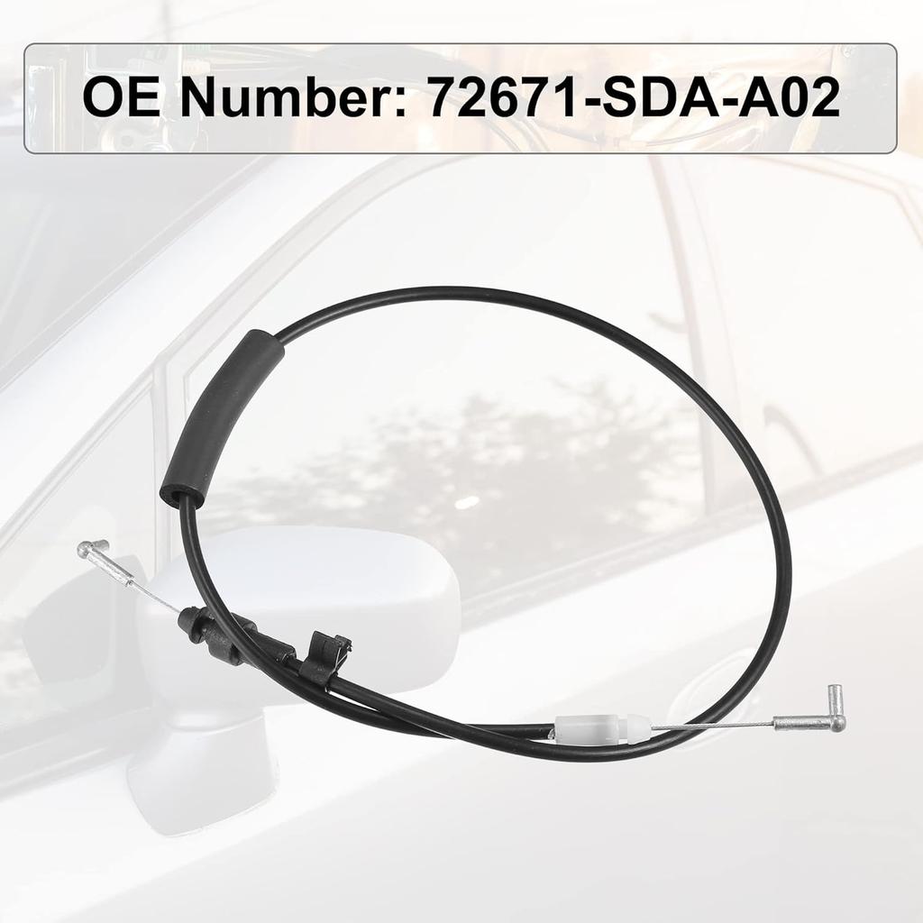 ACROPIX 72671-SDA-A02 Rear Left Inside Door Handle Cable Fit for Honda Accord - Pack of 1 Black