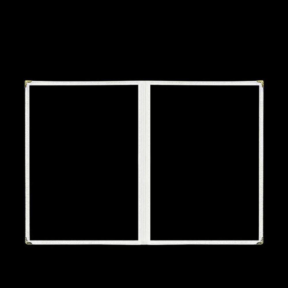 A4 A4 Menu Paper Holder Metal Corners Shell Document Folder PVC Transparent Menu Cover Hotel