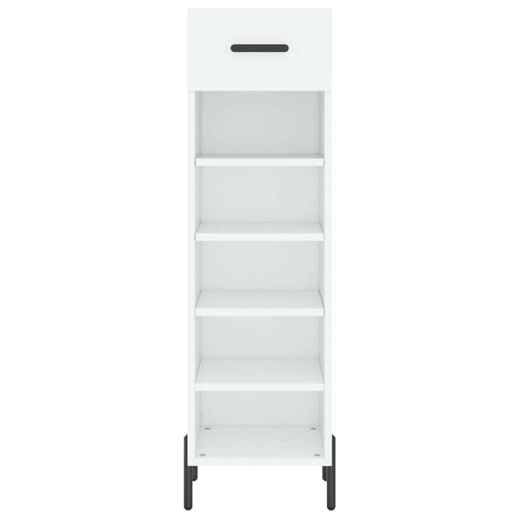 Shoe Cabinet White 30x35x105 cm Particleboard
