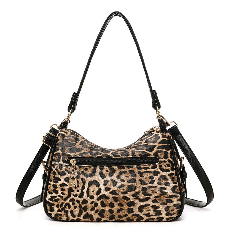 Women's Small Square Bag Leopard Zebra Print Commuter Crossbody Bag Mother Bag