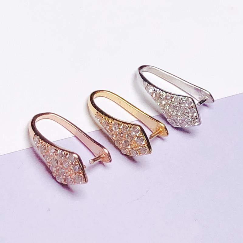 S925 Sterling Silver Jadeite & Amber Safety Clip Pendant