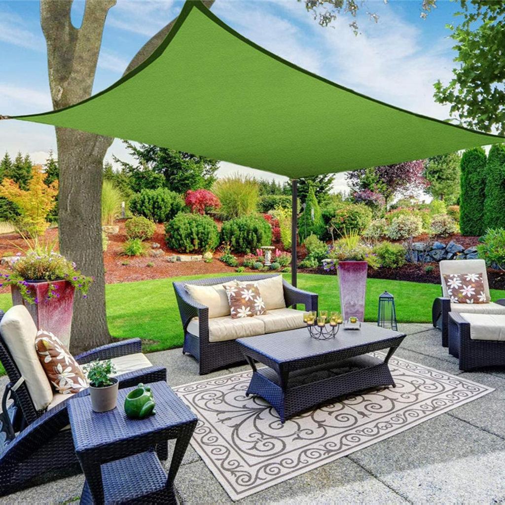 Shade Sail Anti- Waterproof Reinforced Edge Webbing Outdoor Garden Net Cover for Yard Swimming Pools Facility Outdoor