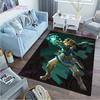 Cartoon Link-zalda Game Print Play Game Area Rug Sponge Washable Mat Bedroom Floor Mat Non-slip Bathroom Carpet Mat Door Carpet