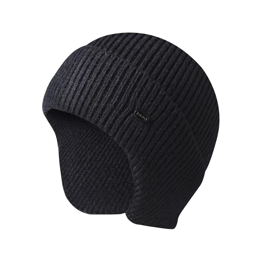 Autumn and Winter Knitting Hats Men and Women's Solid Color Warm Ear Protection Hats Outdoor Cycling Hats Ski Caps