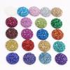 40 Stück/Los 8mm 10mm 12mm Mixfarben Druzy Naturstein Konvex Flachrücken Harz Cabochons DIY Schmuckherstellung Zubehör Zubehör