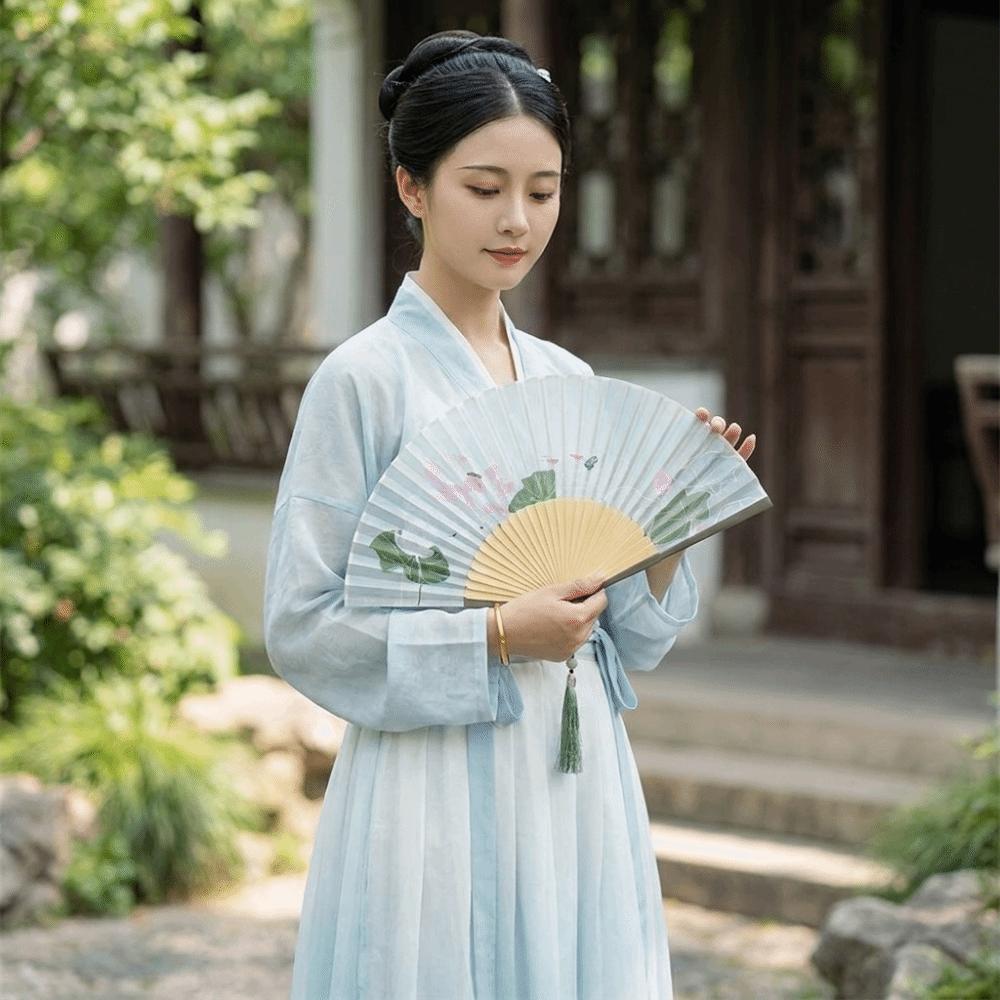 Retro Dance Fan Classical Hand Cranked Fan Traditional Folding Hand Fan  Outdoor Activity