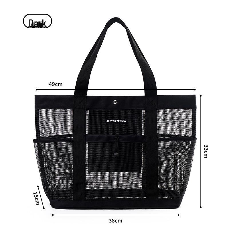 

Large Capacity Sports and Travel Bag - Single Shoulder, Crossbody, Beach, Fitness, Draining Storage Handbag