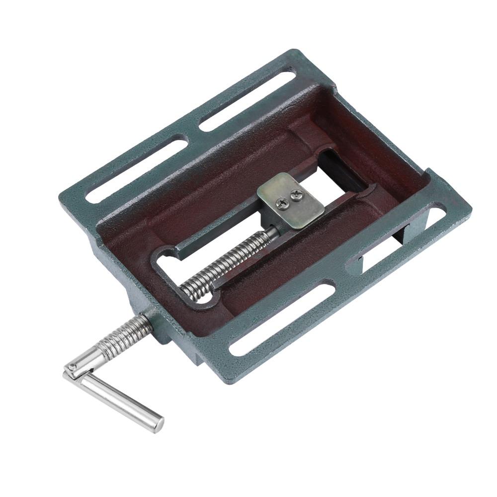 4" Opening Size Drill Press Vice Cast Iron Bench Clamp Vise Machine Bench Top Mount  Woodworking