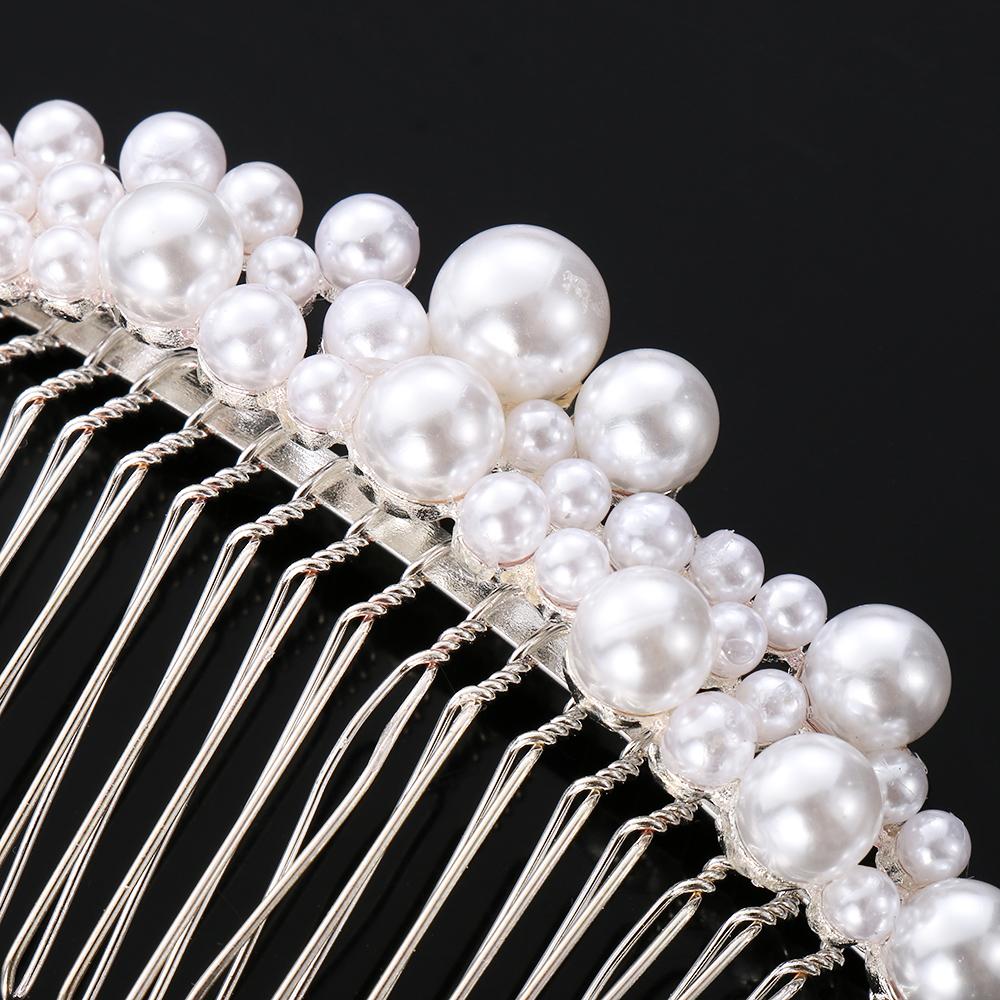 Party  Hair Ornaments Handmade Haircomb Hairwear Bridal Headpiece Bride Barrette Pearl Hairpin