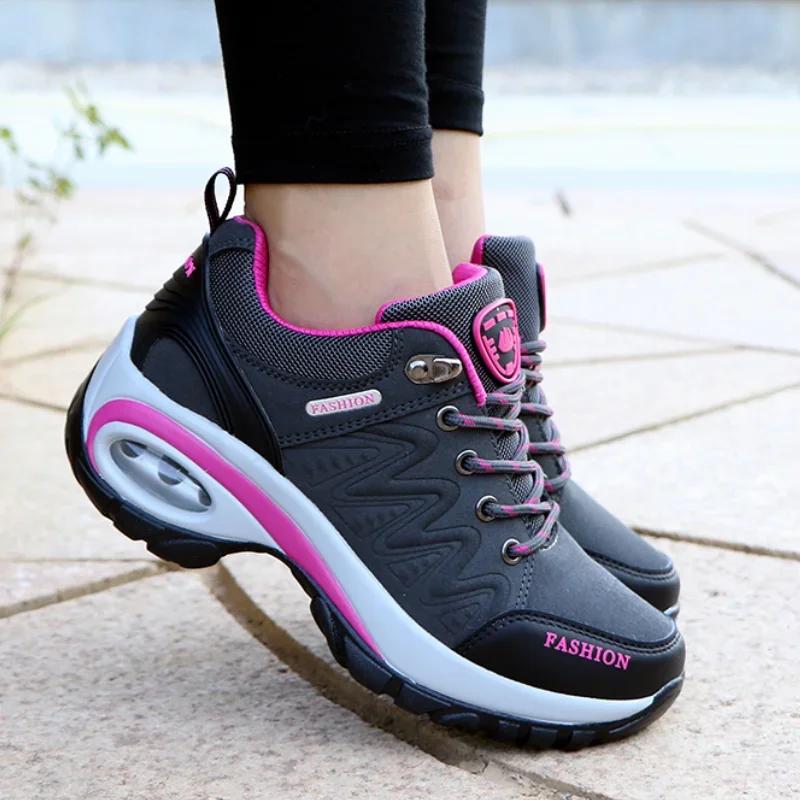 Women's Vulcanized Shoes Casual Comfortable High-quality Brand Lace Up Sports Shoes Luxurious Multifunctional New Hiking Shoes