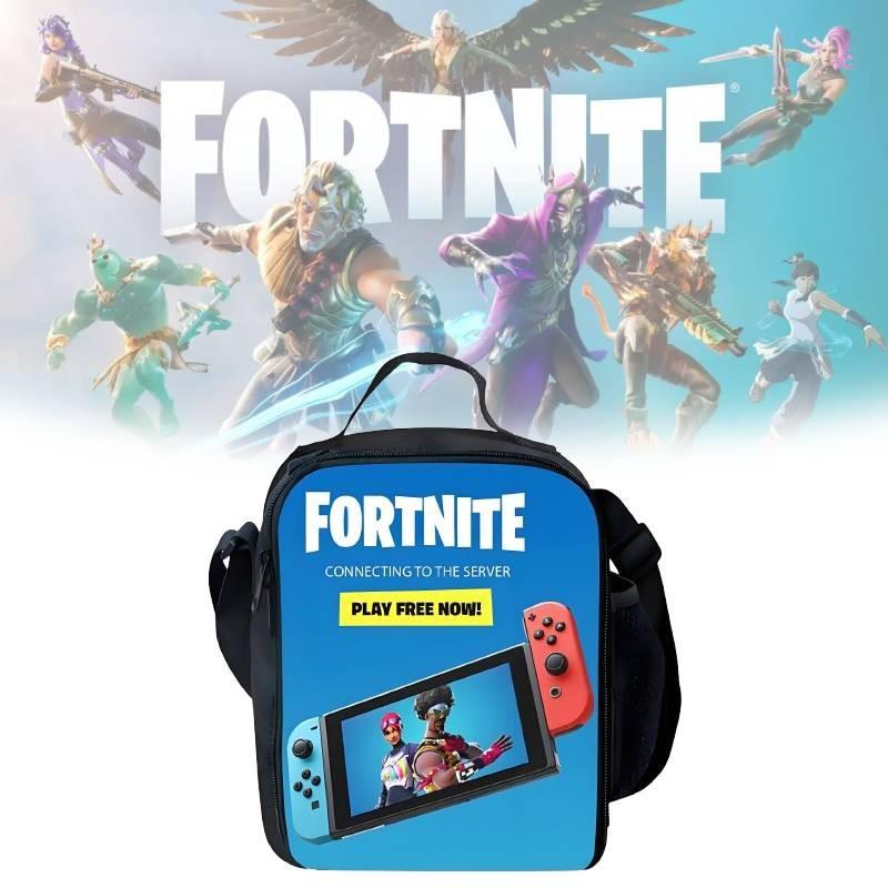 Fortnite School Backpack Set With Oxford Fabric For Middle Grade Students And Breathable Comfort
