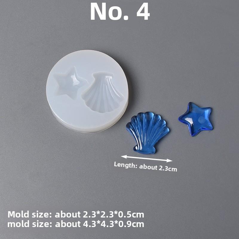 Ocean Series Silicone Molds Shell Starfish Conch Crab Crystal Epoxy Mold DIY Candle Handmade Decorations for Jewelry Pendent