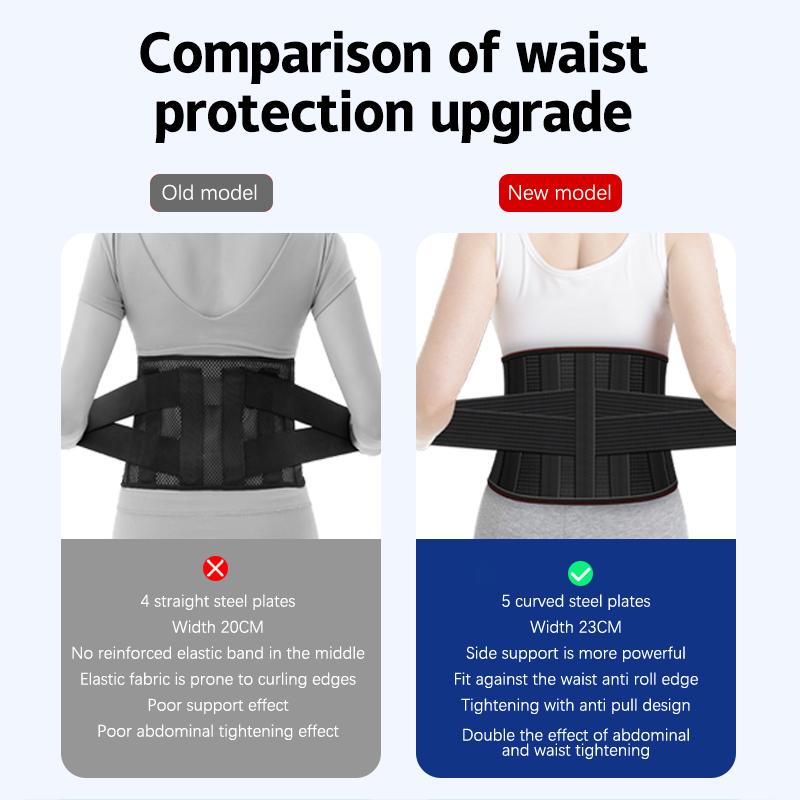 Back Braces For Lower Back Pain Relief With 5 Stays Breathable Back Support Belt Support Protector Therapy Back For Women Man