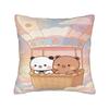 Bear Cartoon Cute Bubu Dudu Pillow Case Cushion Cover Soft Custom Pillow Cover Kawaii Pillowcases For Office Car Home Decorative