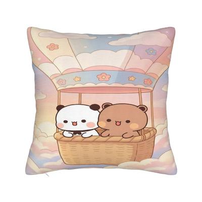 Bear Cartoon Cute Bubu Dudu Pillow Case Cushion Cover Soft Custom Pillow Cover Kawaii Pillowcases For Office Car Home Decorative