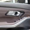 Car Interior Door Handle Bowl Cover Trim Frame Carbon Fiber Look Stickers for BMW 3 Series G20     Accessories