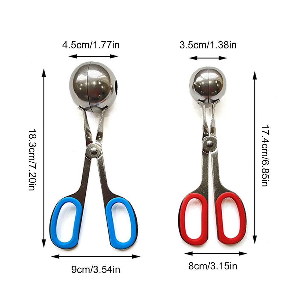 2 Pack Meatball Making Molds Set Household Meat Baller with Detachable Handle Rice Ball Maker Easy To Use Kitchen Tool