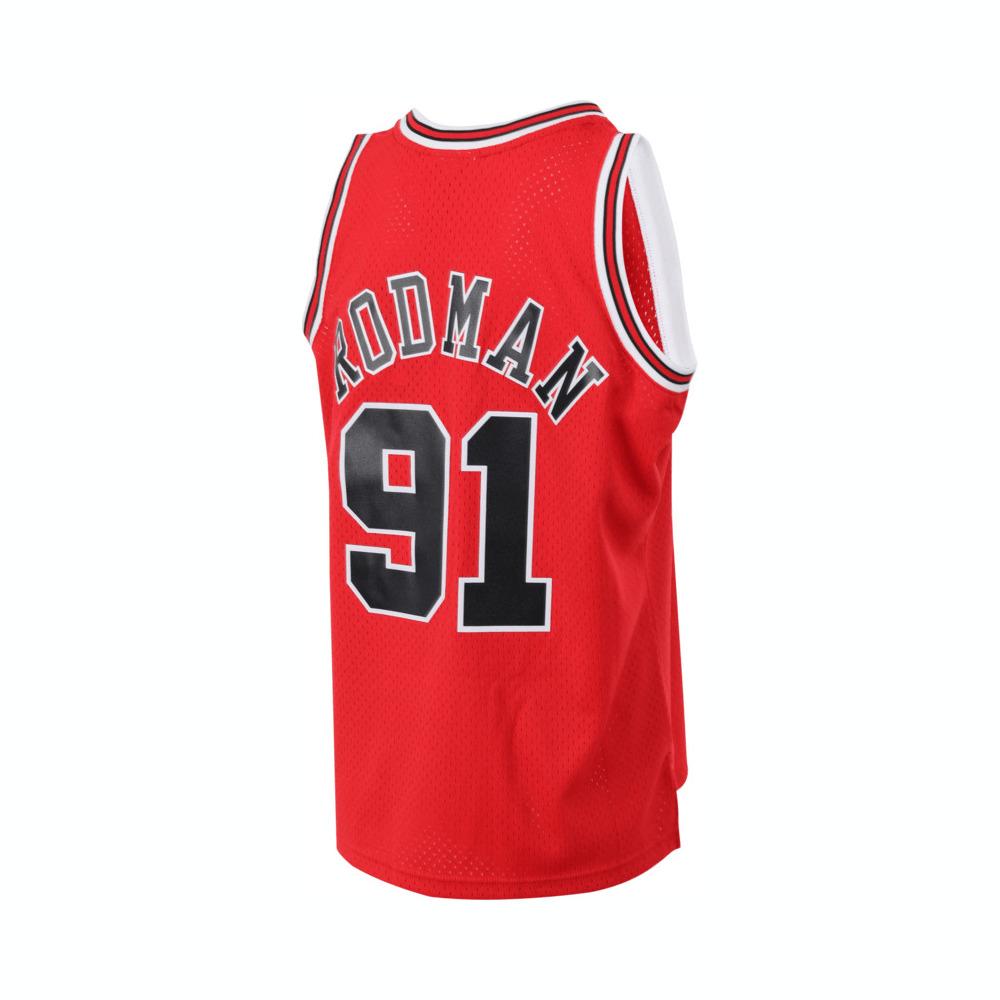 Mitchell & Ness Chicago Bulls Road 1997 98 Dennis Rodman Swingman Jersey SMJYGS18154-CBUSCAR97DRD