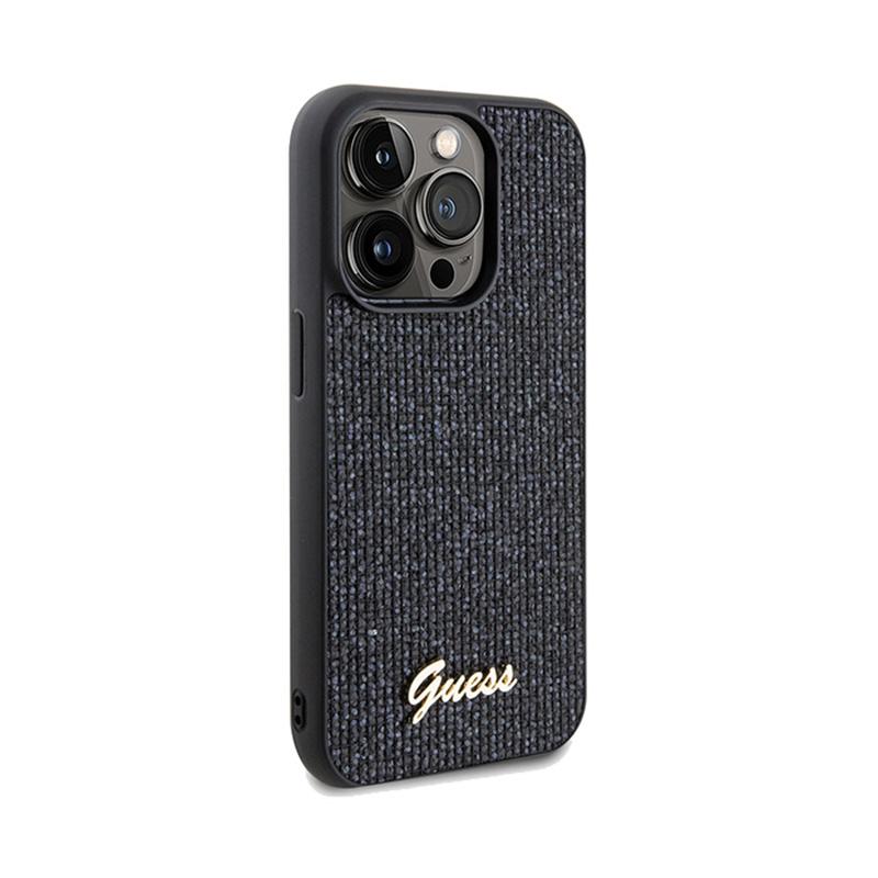 Guess Disco Metal Script - Etui Iphone 14 Pro Max (Czarny)