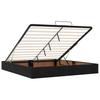 Ottoman Bed with Mattress Black 160x200 cm Velvet