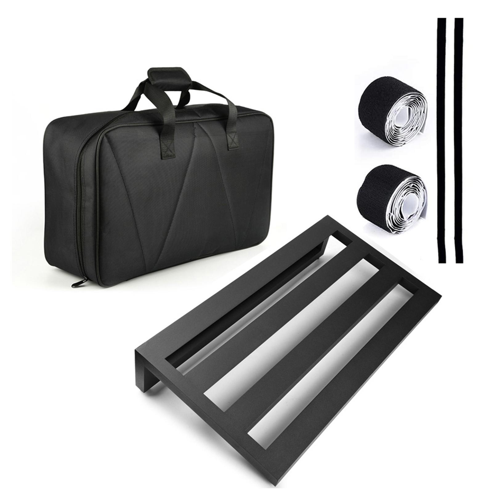 

Large Size Guitar Effect Pedal Board Aluminum Alloy Pedalboard 19.7×11 Inch with Carrying Bag