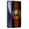 The USSR Flag Symbol Black Silicone Phone Case For Xiaomi Mi 9 SE 8 10T 11 12 13 Lite 9T 11T 12S 12T 13T 14 Pro 5G NE 11i 12X
