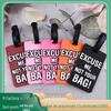 3D Soft Rubber Luggage Tag with Letter Design