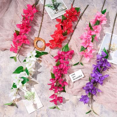 Simulated Triangular Plum Blossom Bouquet Silk Flowers Birthday Wedding Holiday Props Plastic Flowers High-End Decoration Venue