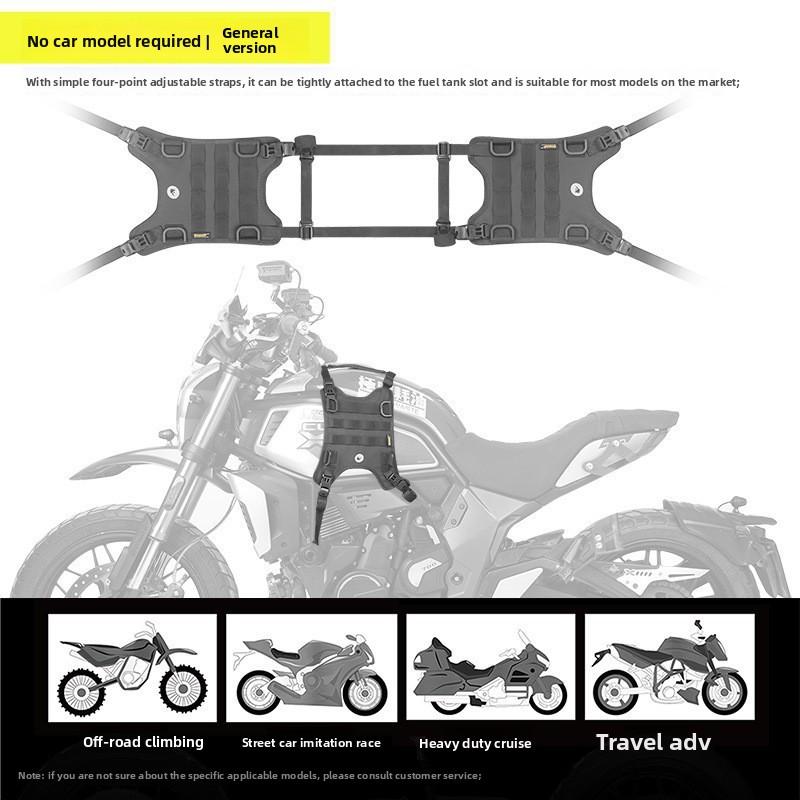 Multipurpose Backpack Waterproof Motorcycle Travel Quick Dismantling Locomotive Side Bag Motorcycle Fuel Tank Side Vest Fuel Tank Hanging Bag Suitcase