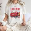 Lightning Mcqueen and Sally T Shirt for Couples Mcqueen Sally Tshirts Print Tee for Unisex Women Streetwear Casual Tops