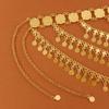 Stylish Gorgeous Gold Coin Sequined Fringed Women'S Headgear Stage Performance Accessories Sent Bridal Wedding Accessories