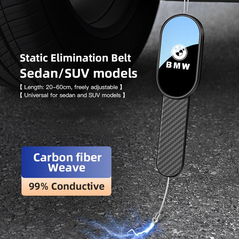 Car Anti-Static Belt Earth Ground Wire Belt For BMW F30 F10 E90 F20 E46 E60 Auto Static Elimination Strip Styling Belt keychain rldf93