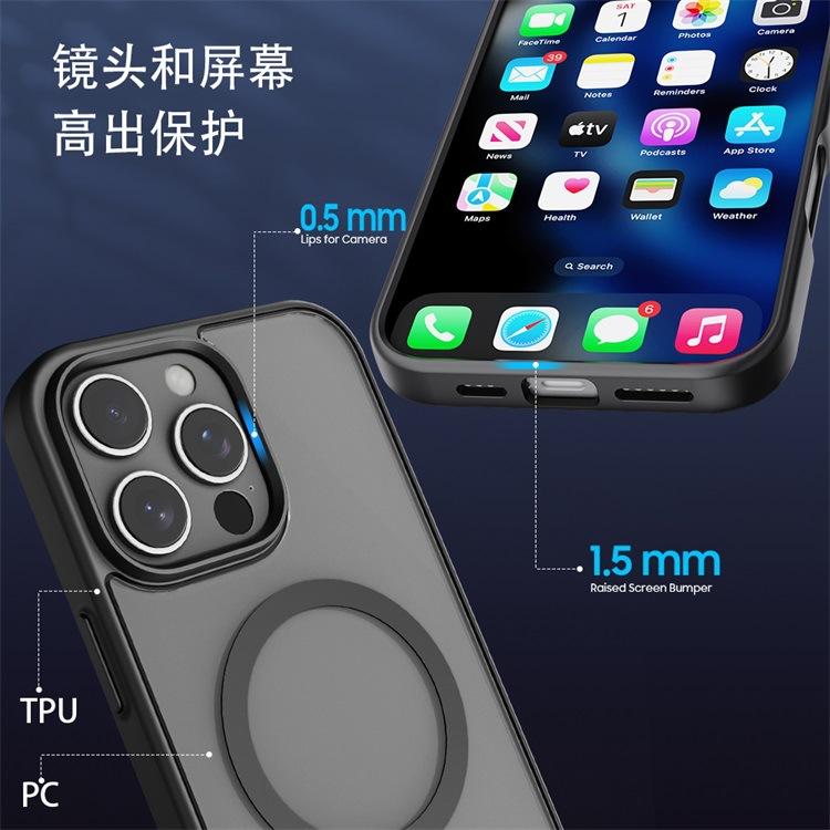 Applicable To Apple 11promax Skin Matte Magnetic Mobile Phone Case Iphone11 Transparent Two-in-one 11 Protective Case
