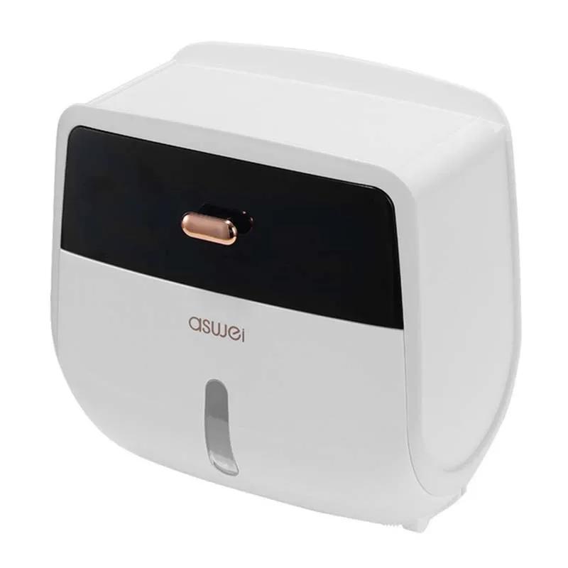 Waterproof Toilet Paper Tray Roll Wall Mount Paper HolderStorage Box Organizer Multifunctional Tissue Box Bathroom Accessories