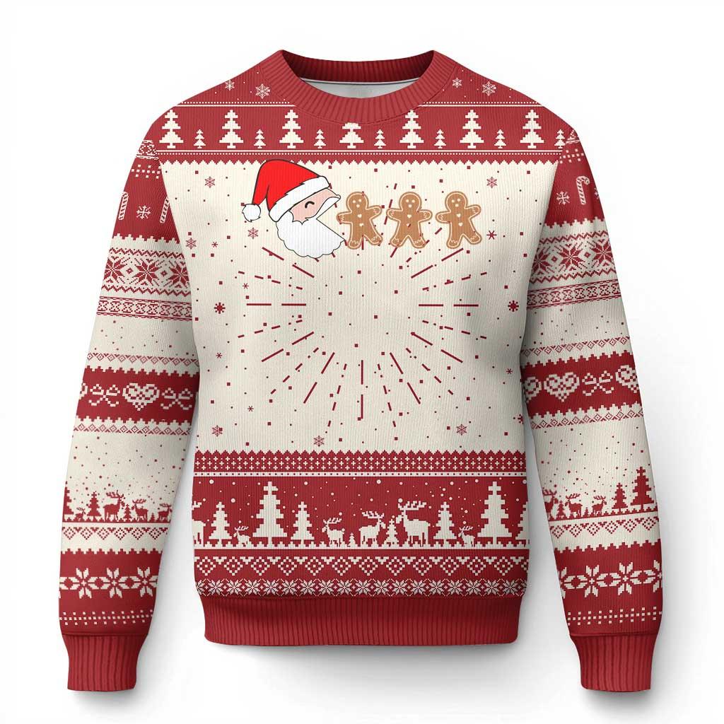 Gingerbread Man Oh Snap Xmas Ugly Christmas Sweater Funny Gingerbread Pattern Sweatshirts Pullover Boys Women Jumper Sweaters