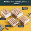 Space Saving Egg Fresh Storage Box Large Capacity Drawer Style Egg Storage Box  Food Preservation