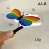 8Pcs Realistic Butterfly Hair Clip Rainbow Spring Barrettes For Women Girl Popular Hair Styling Accessories
