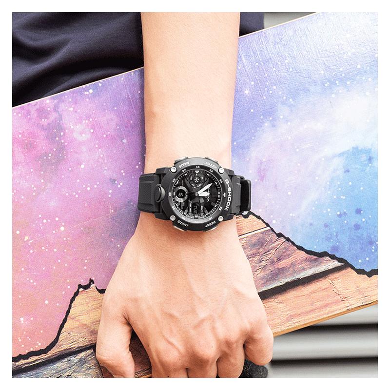 Casio G-SHOCK YOUTH Series Three Needles Three Eyes Unicorn Dual Display Multi-scale Waterproof Shockproof Antimagnetic Carbon Fiber GA-2000S-1APR