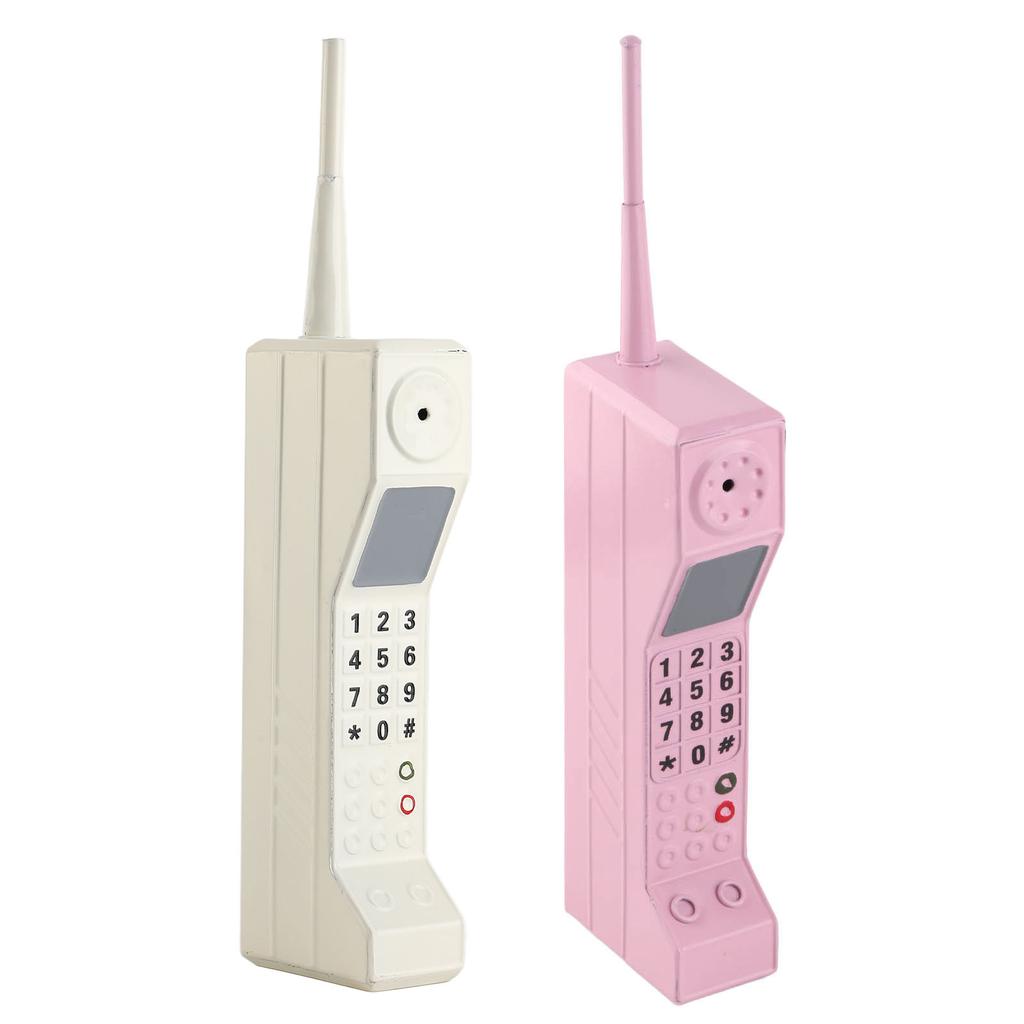 Retro Cell Phone Ornament Attractive Decorative Vintage Cellular Model Iron Material Lightweight Portable for Entertainment