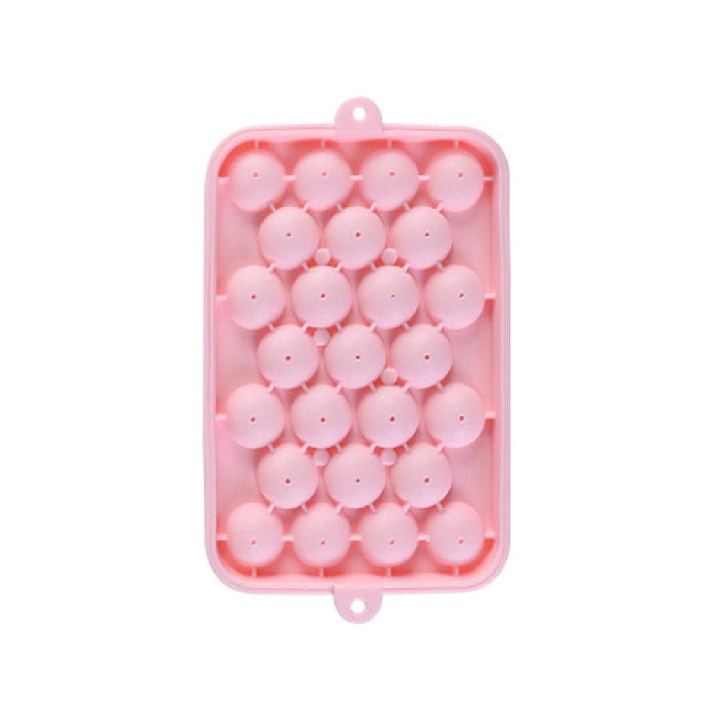 Leeseph Round Ice Cube Trays, Silicone Ice Ball Maker Mold for Freezer, Circle Ice Cube Making Chilling