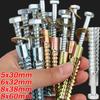 10-50sets Serrated Thorny Metal Expansion Tube Steel Wall Anchor Self Tapping Screw Drilling Plug Concrete Wall Fasteners