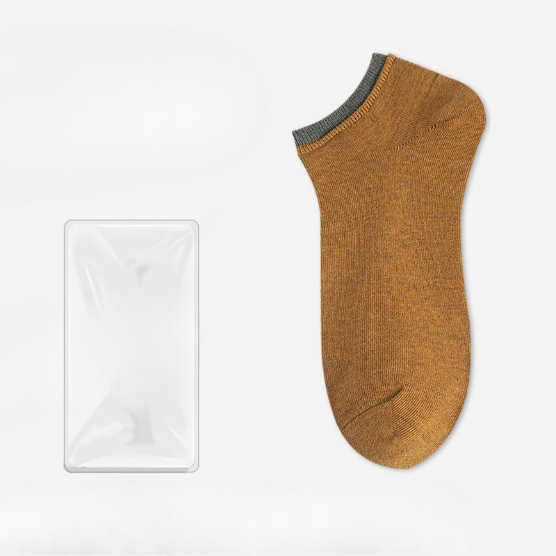 

Мужские весенне-летние повседневные носки-лодочки из чистого хлопка однотонной расцветки 1 pair