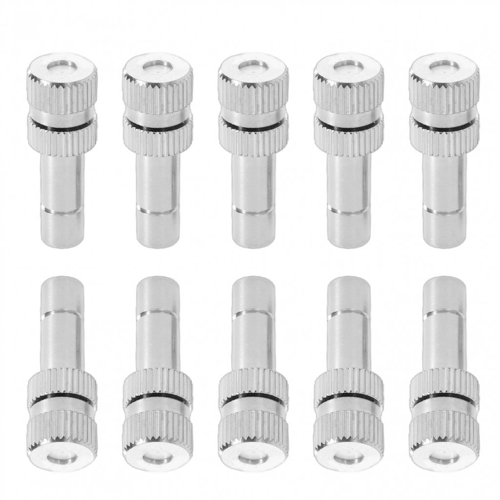 10Pcs 6mm Misting Nozzle Fast Connect Mist Fog Sprayer Spray Nozzles Gardening